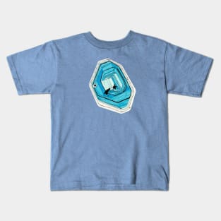 Zircon in blue Kids T-Shirt